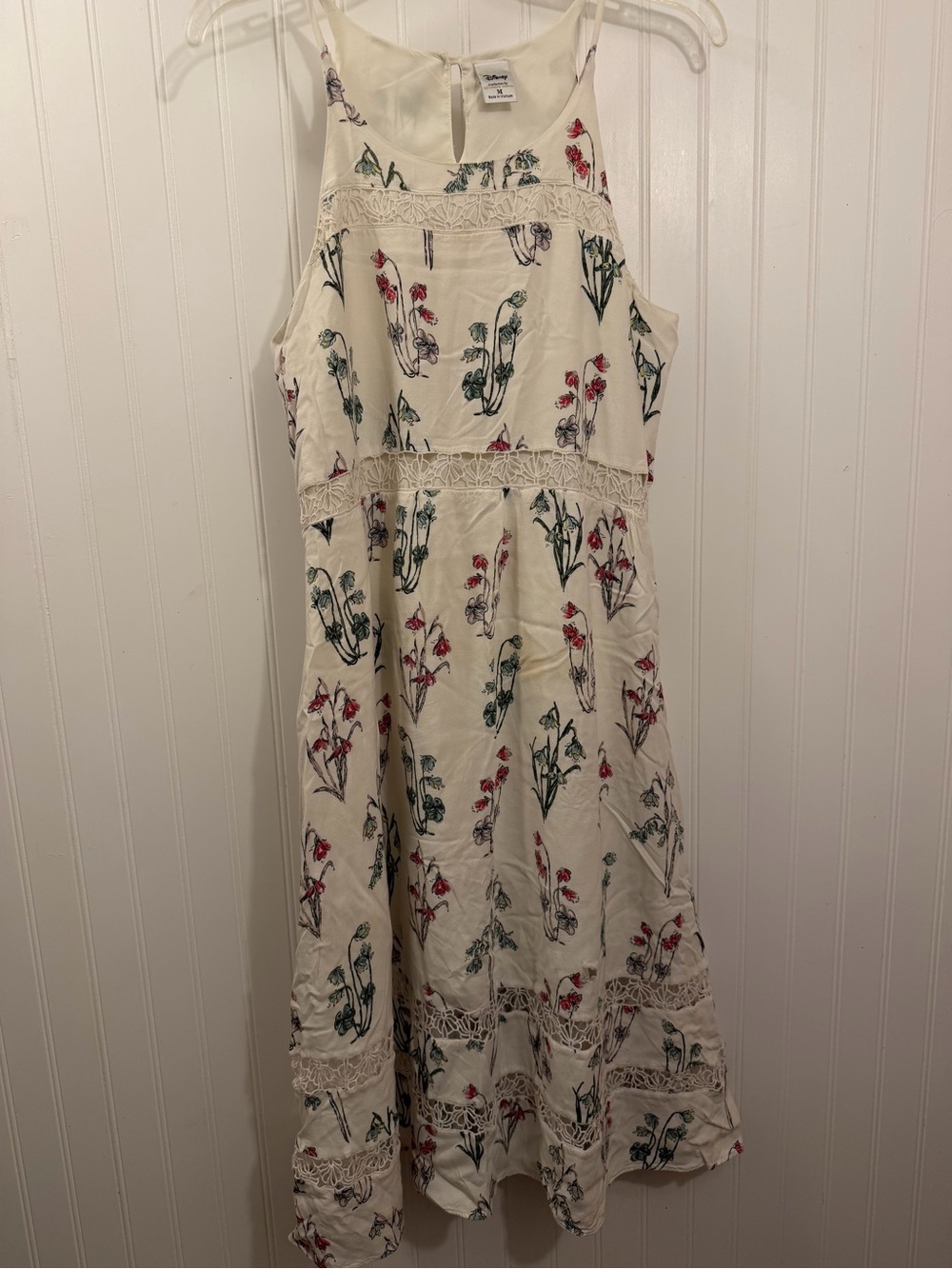 white floral halter midi dress
